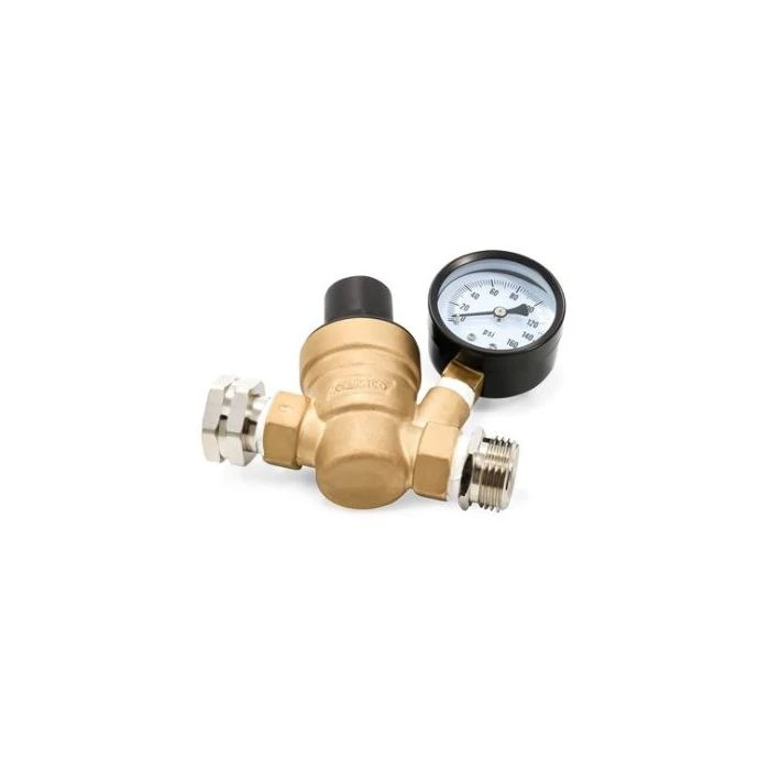 Camco Adjustable Brass Lead Free Water Pressure Regulator 1 Camco Adjustable Brass Lead Free Water Pressure Regulator