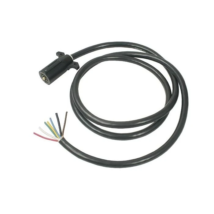 Pollak Replacement 7 Way Blade Style Pre Wired 8' Long Trailer Connector 1 Pollak Replacement 7 Way Blade Style Pre Wired 8' Long Trailer Connector