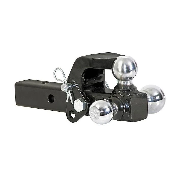 Buyers Products Tri-Ball Hitch Solid Shank With Pintle Hook And Chrome Balls 1 Buyers Products Tri-Ball Hitch Solid Shank With Pintle Hook And Chrome Balls