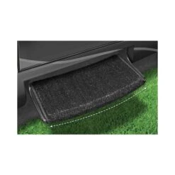 Prest-O-Fit Black 22" Wraparound Radius RV Step Rug