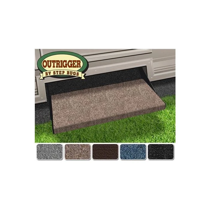 Prest-O-Fit Walnut Brown 23" Outrigger RV Step Rug 1 Prest-O-Fit Walnut Brown 23" Outrigger RV Step Rug