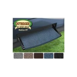 Prest-O-Fit Atlantic Blue 22" Outrigger Wraparound Radius XT RV Step Rug