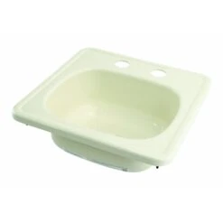 Mobile Outfitters 15" X 15" Parchment ABS Square Galley Or Kitchen Sink