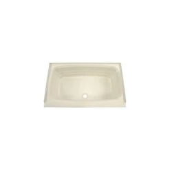 Lippert Components Better Bath 24" X 40" Parchment Front Center Drain Bathtub