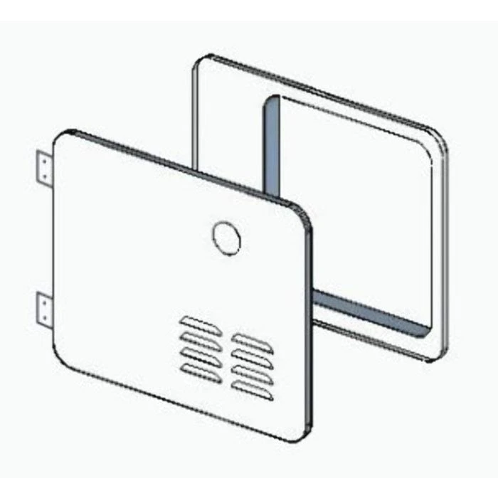 Girard New Generation Hinged Door/Flange Assembly For A 6 Gal Atwood Retrofit GSWH-2 1 Girard New Generation Hinged Door/Flange Assembly For A 6 Gal Atwood Retrofit GSWH-2