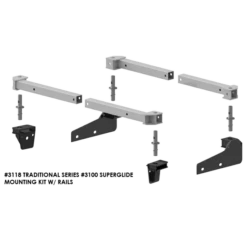 PullRite Traditional Series #3100 SuperRail 12K Mounting Kit For 2007-2021 Toyota Tundra Crew Max Trucks (Super Short Beds)