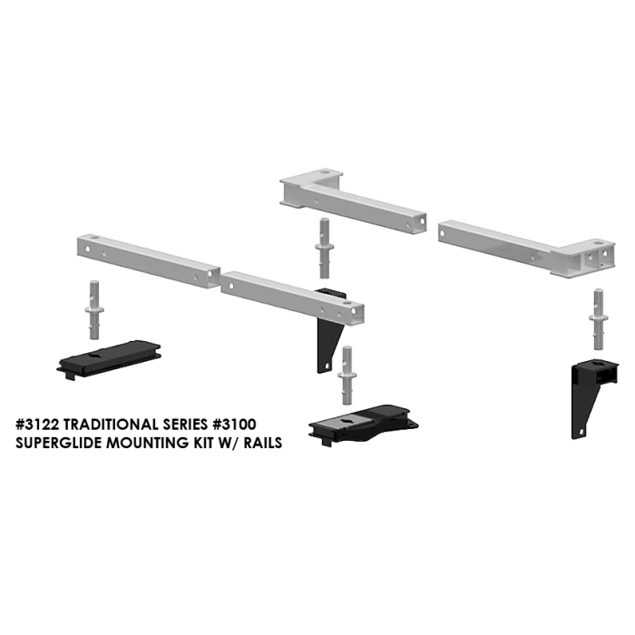 PullRite Traditional Series #3100 SuperRail 12K Mounting Kit For 2009-2019 Dodge Ram 1500 Trucks 1 PullRite Traditional Series #3100 SuperRail 12K Mounting Kit For 2009-2019 Dodge Ram 1500 Trucks