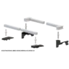 PullRite Traditional Series #3100 SuperRail 12K Mounting Kit For 2019-2021 Dodge Ram 1500 Trucks (Super Short Beds)