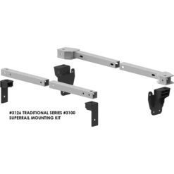 PullRite Traditional Series #3100 SuperRail 12K Mounting Kit For 2021 Ford F150 Trucks (Super Short Beds)