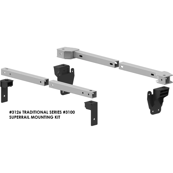 PullRite Traditional Series #3100 SuperRail 12K Mounting Kit For 2021 Ford F150 Trucks (Super Short Beds) 1 PullRite Traditional Series #3100 SuperRail 12K Mounting Kit For 2021 Ford F150 Trucks (Super Short Beds)