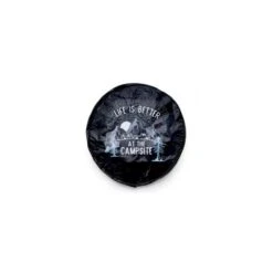 Camco Life Is Better At The Campsite Black Vinyl 27" RV Camper Sunset Design Spare Tire Cover