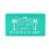 Camco Life Is Better At The Campsite Teal RV Beach Bum Design Scrub Rug Welcome Mat