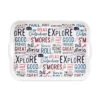 Camco Life Is Better At The Campsite Melamine RV Serving Tray, Graffiti Design