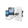Valterra White Dual USB Dual AC Charger Oulet