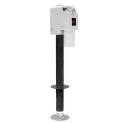 Quick Products Jack Quick White 3650lb Electric Tongue Jack With Adjustable Foot