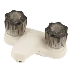 Empire Brass Company Biscuit Lavatory Faucet With Smoke Knobs