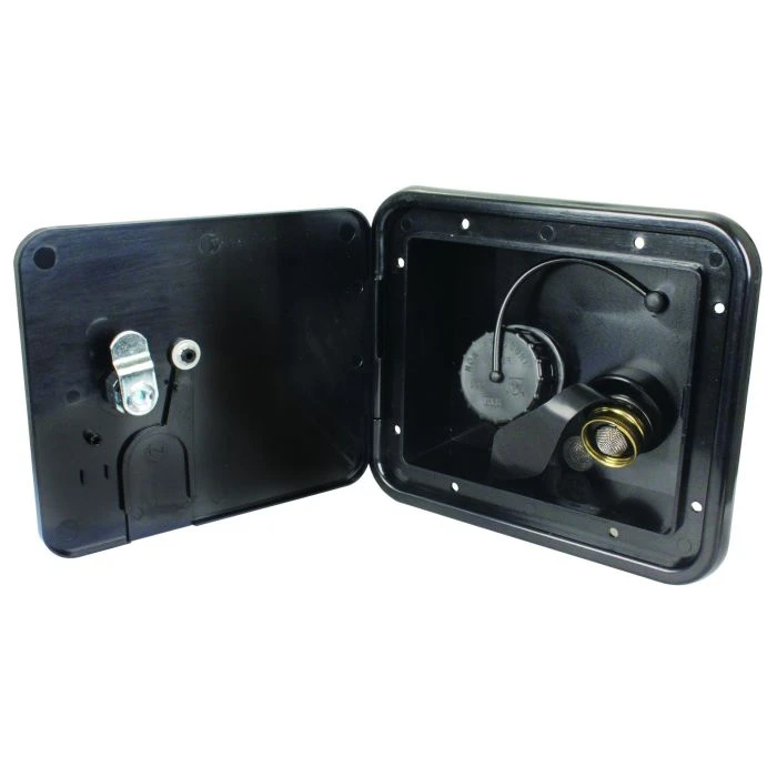 JR Products Black Key Lock City/Gravity Water Hatch Access Door Assembly 1 JR Products Black Key Lock City/Gravity Water Hatch Access Door Assembly