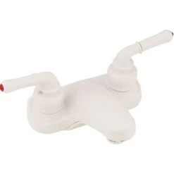 Empire Brass Company White Teapot Handle Lavatory Faucet