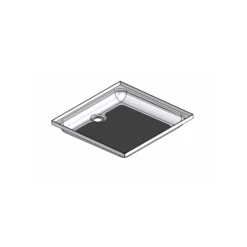 Speciality Recreation 24" X 24" Parchment Center Drain Shower Pan