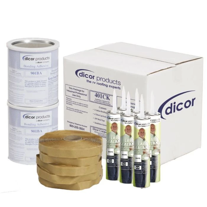 Dicor Installation Kit For EPDM & TPO Roofing Membranes - Tan 1 Dicor Installation Kit For EPDM & TPO Roofing Membranes - Tan