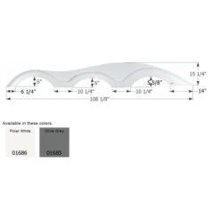 Icon Olive Gray Keystone Drivers Side Triple Fender Skirt FS1000