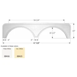Icon Polar White Tandem Fender Skirt FS668