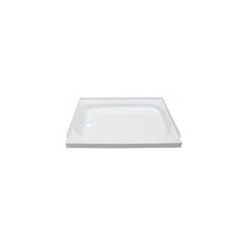 Lippert Components Better Bath 32" X 24" White Left Hand Center Drain Shower Pan