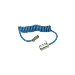 Blue Ox 7 Way RV Blade To 6 Round Coiled Cable Wiring Adapter