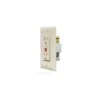 RV Designer Ivory GFCI Dual Outlet With Cover-Plate
