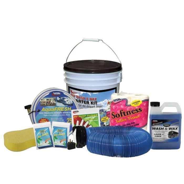 Valterra Standard Wash & Wax RV Starter Kit Bucket 1 Valterra Standard Wash & Wax RV Starter Kit Bucket