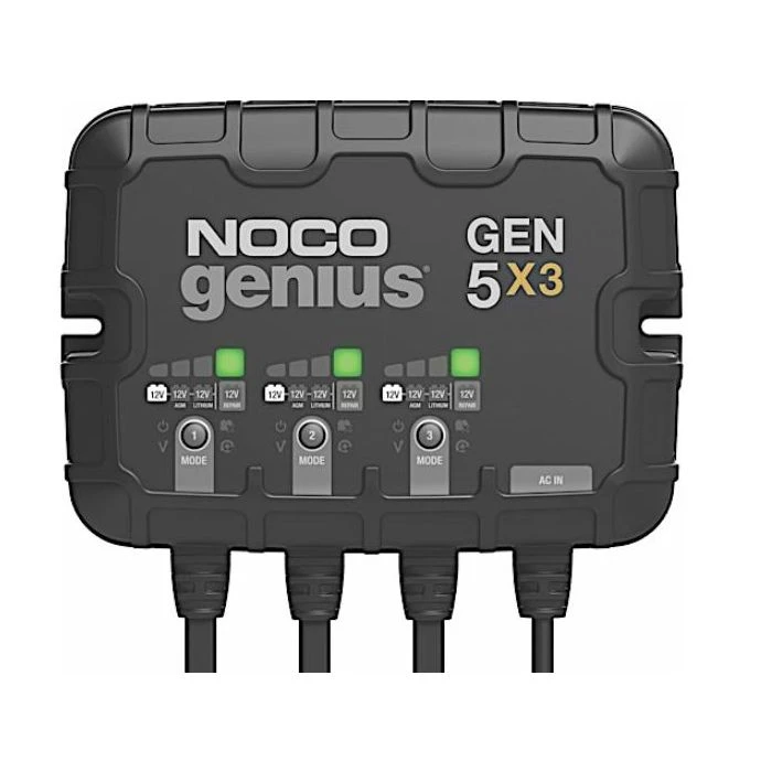 Noco 12 Volt 3 Bank Battery Charger 1 Noco 12 Volt 3 Bank Battery Charger