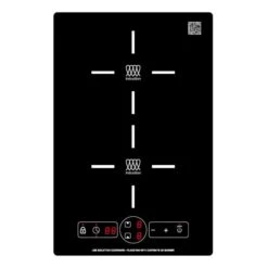 Pinnacle Appliances Black 13” Built-In Two Burner Stove Induction Cooktop