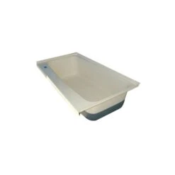 Icon 46" X 24" Colonial White Left Hand Drain Bathtub