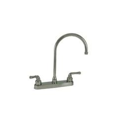 Empire Brass Company Chrome Teapot Handle Gooseneck Spout Kitchen Faucet